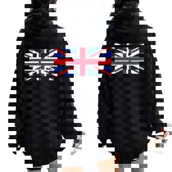 素晴 イギリス国旗 British Flag ユニオンジャック 旗 男性用、女性用 レディース オーバーサイズ パーカー バックプリント - Kawaiitshirt