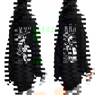 緑寿祝い バイク好き 車好き 父 男性 女性 クラシックバイク 66歳 I'm Not Old I'm Classic レディース オーバーサイズ パーカー バックプリント - Kawaiitshirt