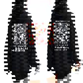 花札tシャツ 日本 カードゲーム レディース オーバーサイズ パーカー バックプリント - Kawaiitshirt