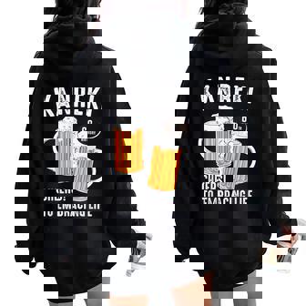 還暦祝い ビール好き 酒好き 父 母 男性 女性 60歳お祝い Cheers To Embracing Life レディース オーバーサイズ パーカー バックプリント - Kawaiitshirt