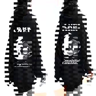 還暦祝い レトロ 音楽好き レコード好き 父 男性 女性 還暦 お祝い 60歳 おしゃれ レディース オーバーサイズ パーカー バックプリント - Kawaiitshirt