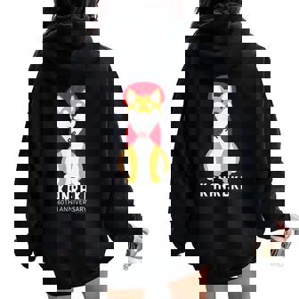 還暦祝い 犬 柴犬 ちゃんちゃんこ 父 男性 女性 母 犬好き 還暦 お祝い 60歳 かわいい おしゃれ レディース オーバーサイズ パーカー バックプリント - Kawaiitshirt