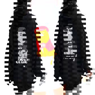 還暦祝い 猫 ねこ ちゃんちゃんこ 男性 女性 猫好き 還暦 お祝い 60歳 かわいい おもしろ オレンジ猫 レディース オーバーサイズ パーカー バックプリント - Kawaiitshirt