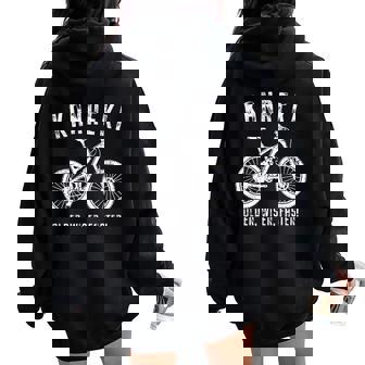 還暦祝い 自転車 マウンテンバイク ロードバイク好き 父 男性 女性 60歳 Older Wiser Faster レディース オーバーサイズ パーカー バックプリント - Kawaiitshirt