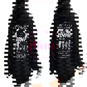 Amazing Mom Mother Looks Like Christmas Birthday Women Oversized Hoodie Back Print - Thegiftio UK