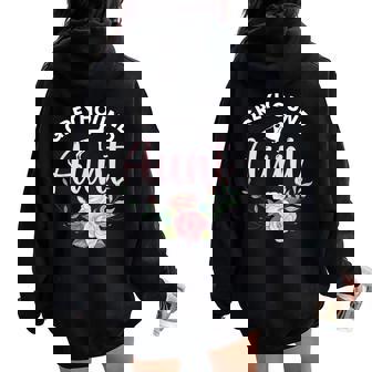 Greyhound Dog Aunt Mother's Day For Christmas Women Oversized Hoodie Back Print - Thegiftio UK