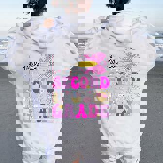 2Nd Grade For Girls Second Grade Teacher Back To School Women Oversized Hoodie Back Print | Mazezy