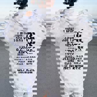 93歳の誕生日 男性 女性 面白い 93歳 レディース オーバーサイズ パーカー バックプリント - Kawaiitshirt