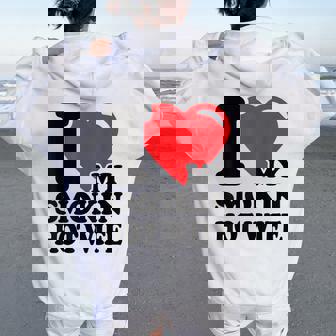 Amo A Mi Esposa Caliente Ahumada Women Oversized Hoodie Back Print - Regaloses