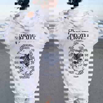 Aphroditeymbole Déesse Grecque Sweat à capuche oversize pour femme avec imprimé dans le dos - Cadeauxyz