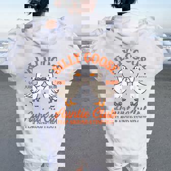 Auntie Aunt Silly Goose Mother’S Day Silly Goose Auntie Club Women Oversized Hoodie Back Print - Thegiftio