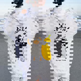 Baa-Nana おもしろバナナ羊しゃれ レディース オーバーサイズ パーカー バックプリント - Kawaiitshirt