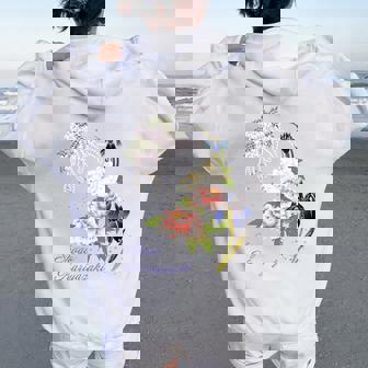 Beauty Flower（4） 長袖tシャツ レディース オーバーサイズ パーカー バックプリント - Kawaiitshirt