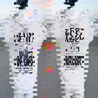 Blessed To Be Called Bonus Grandma Bonus Grandmother Women Oversized Hoodie Back Print | Mazezy