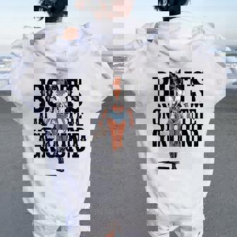 Boots On The Ground Black Cowgirl Melanin Women Women Oversized Hoodie Back Print - Thegiftio