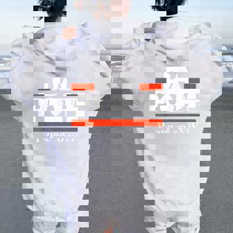 Chicago Pope Leo Xiv Cardinal Robert Prevost Da Pope Women Oversized Hoodie Back Print | Mazezy