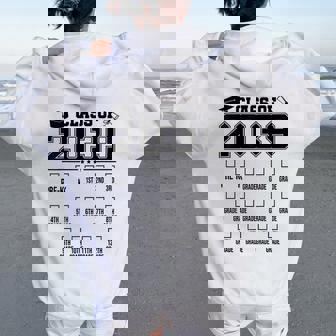 Class Of 2039 Checklist Pre-K 12Th Grade Graduation 2039 Women Oversized Hoodie Back Print - Thegiftio