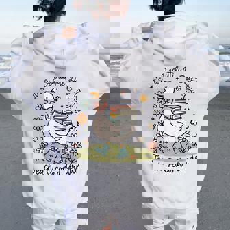 Cute Goose It's A Beautiful Day To Teach 2Nd Grade Teacher Women Oversized Hoodie Back Print | Mazezy