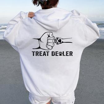 Dog Treat Dealer Dog Lover Women Women Oversized Hoodie Back Print - Thegiftio UK