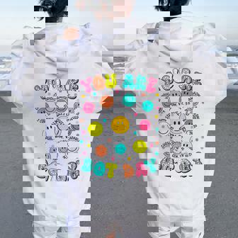 You Are Enough Christian Bible Dot Day Colorful Polka Dot Women Oversized Hoodie Back Print | Mazezy