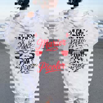 Evjf Alcool Humour Fille Team Mariée On Est Là Pour Picoler Sweat à capuche oversize pour femme avec imprimé dans le dos - Cadeauxyz