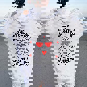 Evjf Team Mariée Future Mariée Équipe De La Mariée Sweat à capuche oversize pour femme avec imprimé dans le dos - Cadeauxyz