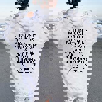My First Mother's Day As A Mommy 2024 New Mom Women Oversized Hoodie Back Print | Mazezy