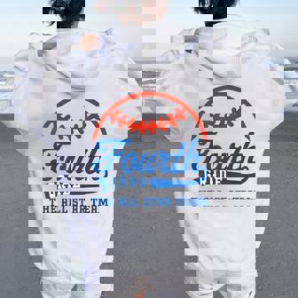 Fourth Grade Baseball 4Th Grade All Star Team Back To School Women Oversized Hoodie Back Print - Thegiftio