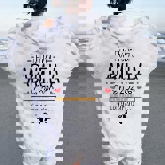 Futura Abuela Primeriza 2026 Anuncio Embarazo Abuelos Bebé Women Oversized Hoodie Back Print - Regaloses