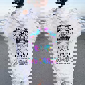 Girls Bruh I'm In 3Rd Grade First Day Of School Third Grade Women Oversized Hoodie Back Print - Thegiftio