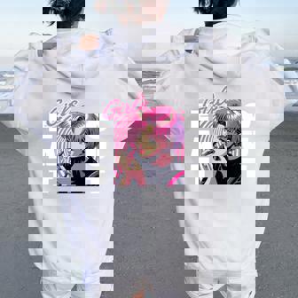 Girls Eat Out 面白いレトロデザイン 長袖tシャツ レディース オーバーサイズ パーカー バックプリント - Kawaiitshirt