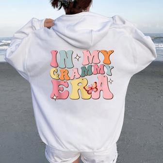 In My Grammy Era Lover Groovy Retro Mom Mother's Day Women Oversized Hoodie Back Print - Thegiftio UK