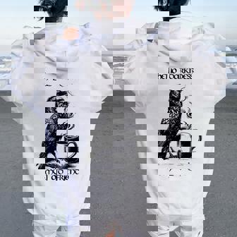 Hello Darkness My Old Friend Raven Black Coffee Women Oversized Hoodie Back Print - Thegiftio