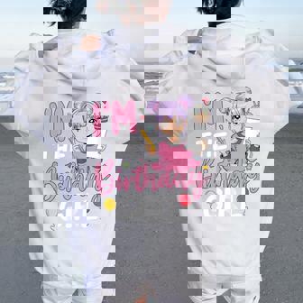 I'm The Birthday Girl Anime Sketching Girl Women Oversized Hoodie Back Print - Thegiftio