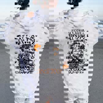 I'm Not Always A Train Wreck Halloween Crew Women Women Oversized Hoodie Back Print | Mazezy