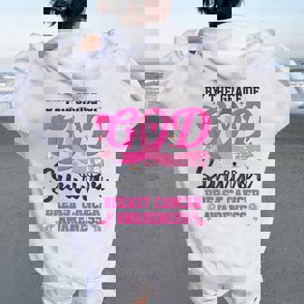 I'm A Survivor Breast Cancer Awareness For Mom Grandma Women Oversized Hoodie Back Print | Seseable CA