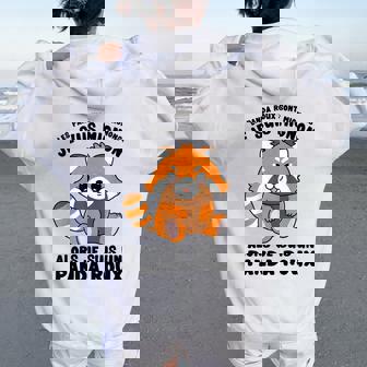 Kawaii Jeuis Mignon Jeuis Un Panda Roux Sweat à capuche oversize pour femme avec imprimé dans le dos - Cadeauxyz