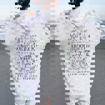 Kindergarten Squad Adventure Camping Kinder Teacher Boy Girl Women Oversized Hoodie Back Print - Thegiftio