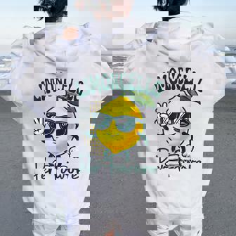 Limoncello Per Favore Lemon Italian Cute Fruit Women Oversized Hoodie Back Print - Regaloses