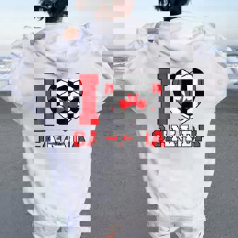 I Love Canada サッカーボール 男の子 女の子 キッズ カナダ国旗 レディース オーバーサイズ パーカー バックプリント - Kawaiitshirt