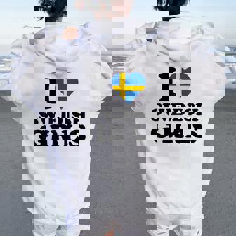 I Lovewedish Girls レディース オーバーサイズ パーカー バックプリント - Kawaiitshirt