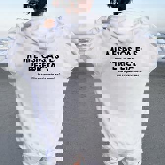 Mi Esposa Es Perfecta Ella Me Dio Esta Camisa Women Oversized Hoodie Back Print - Regaloses