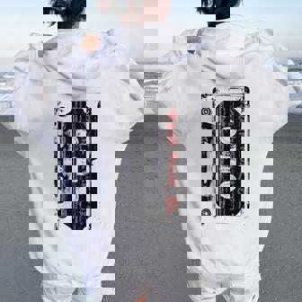 Mixtape De Concert Punk Rock Des Années 80 Rétrointage Années 80 Sweat à capuche oversize pour femme avec imprimé dans le dos - Cadeauxyz