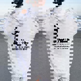 Moi Et Mes Followers Cadeau Drôle Fermier Me And My Follower Sweat à capuche oversize pour femme avec imprimé dans le dos - Cadeauxyz