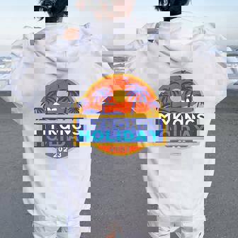 Mykonos Grecia Holiday 2023 Hombres Es Familia Islas Griegas Women Oversized Hoodie Back Print - Regaloses