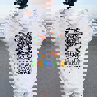 National Hispanic Heritage Month All Countries Girl Women Women Oversized Hoodie Back Print - Thegiftio