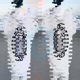 No Beer No Life ヴィンテージ飲料 ビール愛好家向け 左胸 レディース オーバーサイズ パーカー バックプリント - Kawaiitshirt