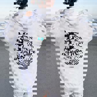 We Do Not Care Club Black Cat Sarcastic Saying Women Oversized Hoodie Back Print | Mazezy