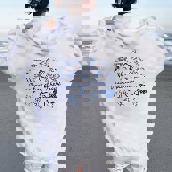 Occupational Therapy Doodle Ots Back To School Ota Women Oversized Hoodie Back Print | Mazezy