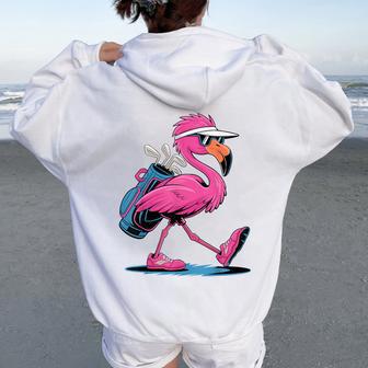 Ping Flamingo Golf Sunglasses Woman Ladies Golf Lover Women Oversized Hoodie Back Print - Thegiftio UK